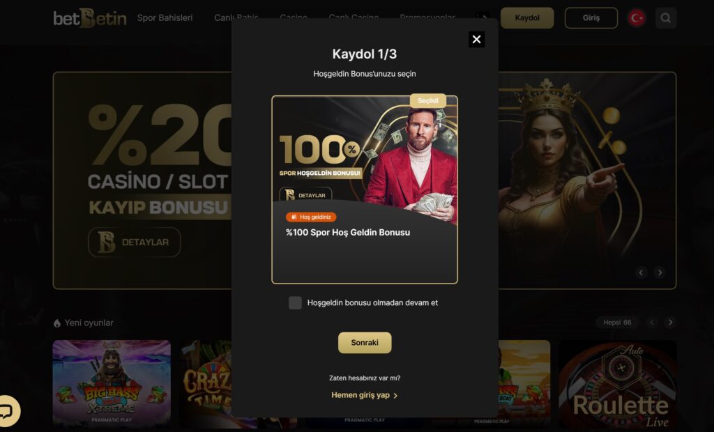 betbetin üyelik